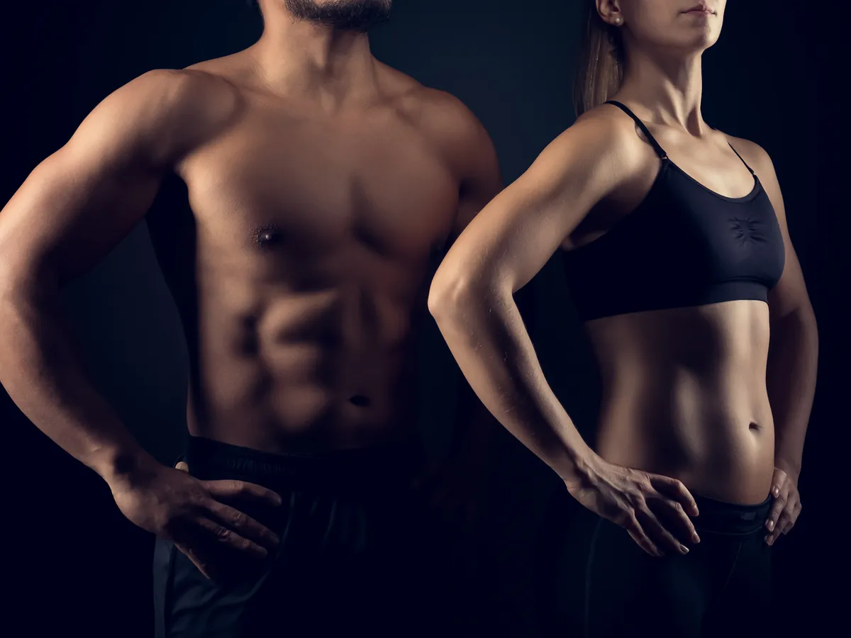 Athletin und Athlet nach dem Training